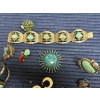 Image 3 : Costume Jewelry Lot of Beautiful Turquoise Items! - Several Earrings - Bracelets - Pins - Etc.