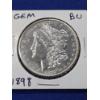 Image 2 : 1898 Morgan Silver Dollar Brilliant Uncirculated GEM 