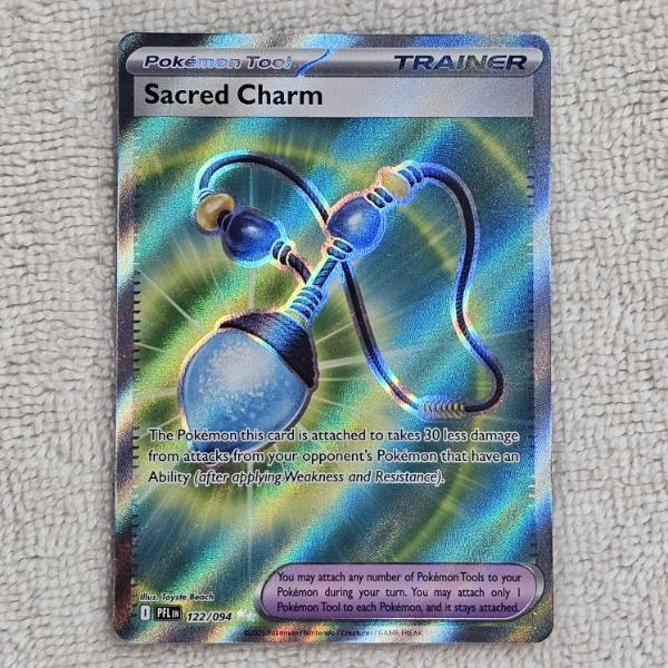 Sacred Charm 122/094 Holo Rare Pokémon Trading Card