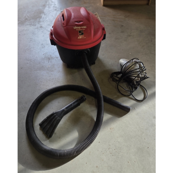 *Pick Up At Mantua Home-No Shipping Available* Great Condition Electric Shark Hand Vac & 5 Gallon Sh
