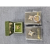 Image 1 : 6 Gram 10K Gold Timken Mercy Hospital Pin With Two Golf Filled Timken Mercy Hospital Pins