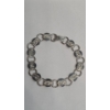 Image 2 : Vintage Sarah Coventry "Young & Gay" Silver-Tone 7" Floral Circle Link Chain Bracelet