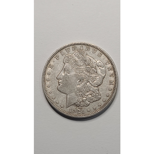 United States 1921-D 90% Silver Morgan Dollar - VF Condition