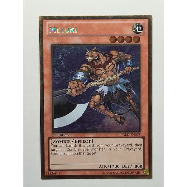 Mezuki 1st Edition PGLD-EN073 Rare Yu-Gi-Oh! Card From The Premium Gold Set