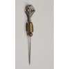 Image 3 : Edwardian Stick Pin With 10K White Gold With Accent Stones - Total Weight: 2.3g