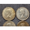 Image 2 : Four Assorted 80% Silver Canadian Half Dollars - ASW: 0.3 Oz Per Coin - About 1.2 Oz ASW Total! 