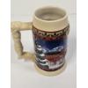 Image 2 : Collectible 2003 Budweiser "Old Towne Holiday" Beer Stein Manufactured by Ceramarte in Brazil