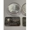 Image 5 : 4 - Beautiful .999 Fine Silver Troy Silver Ounces - Including Golden Gate Bridge Ounce - All Mint 