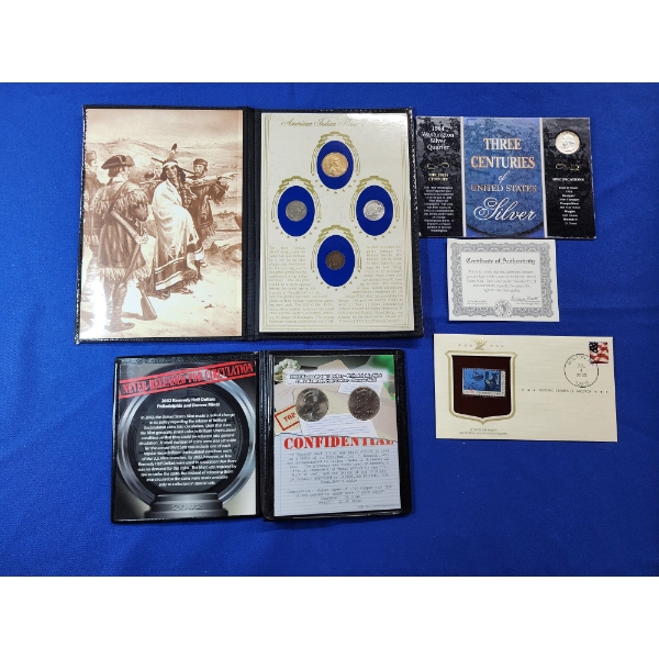Assorted U.S. Coin & Stamp Collections - Including Silver!