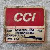 Image 1 : Vintage Box of CCI No. 250 Large Rifle Magnum Primers (partially filled)