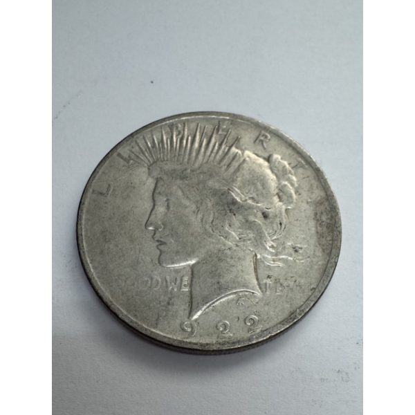 1922 United States 90% Silver Peace Dollar - Beautiful Condition