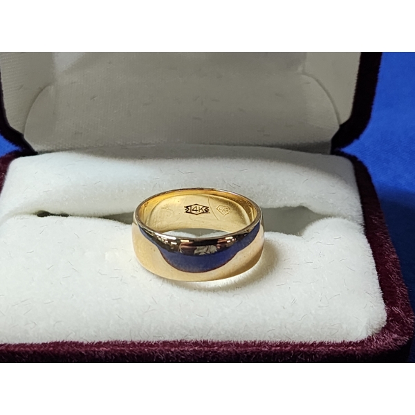 14K Yellow Gold Ring - Size 6 - Total Weight: 4.8g