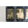 Image 4 : Collection Of (8) 22-Karat Gold Foil Commemorative Baseball Trading Cards Produced By Danbury Mint