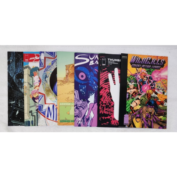 7 Assorted Comics By IMAGE Comics Featuring Two Larger Thicker Books 