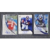 Image 1 : Three Upper Deck AUTOGRAPHED New York Giants Rookie Authentics Football Trading Cards Ft. NUMBERED!