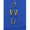 Image 1 : 14K Gold Earrings, 2 Pairs of Hoop/Dangle Plus 1 Loose Earring, TW 8.8g