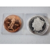 Image 4 : Assorted U.S. Copy/Commemorative Coins: 24K GP JFK, Morgan Copy, Apollo, & More - See Photos!!