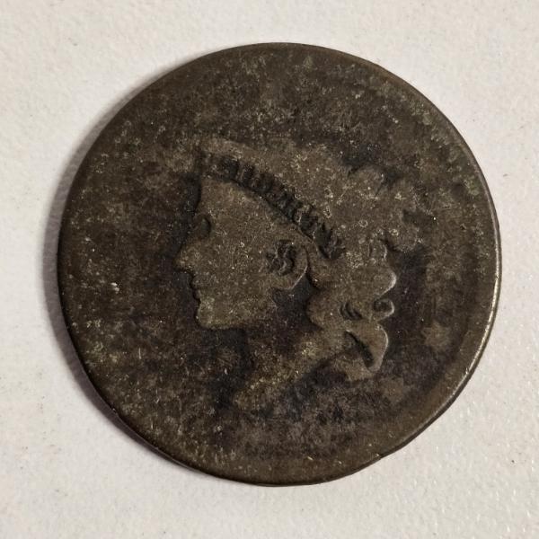 United States Coronet Head Large Cent One Cent 100% Pure Copper Coin