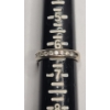 Image 7 : 14K White Gold Channel Set Diamond Ring - Size 6.5 - Weight: 3.5g