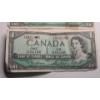 Image 3 : (2) 1954 Issue $1 Canadian Bank Notes 