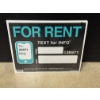 Image 2 : Hillman 2 Pack Of For Rent Signs 23" x 19" - Includes Stakes - Brand New In The Package