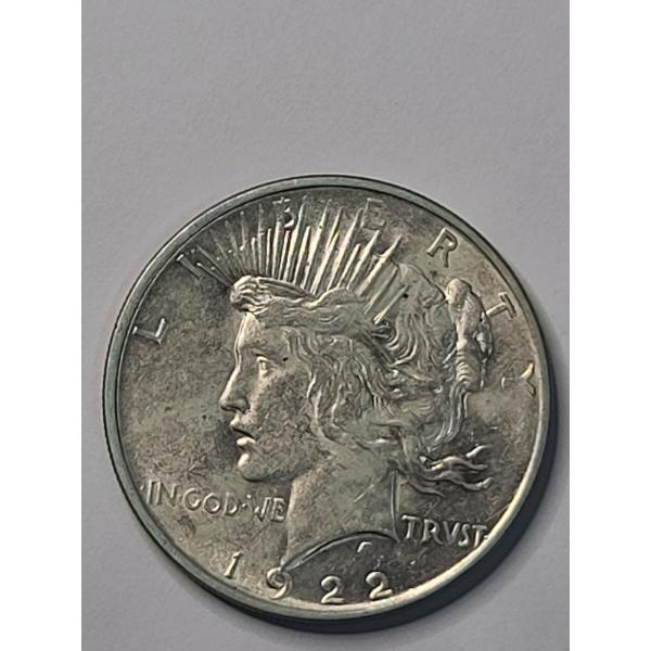 United States 1922-D 90% Silver Peace Dollar