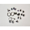 Image 1 : Sterling Silver Earrings: 8 Pairs, 3 Loose, Various Styles - Total Weight: 11.6g