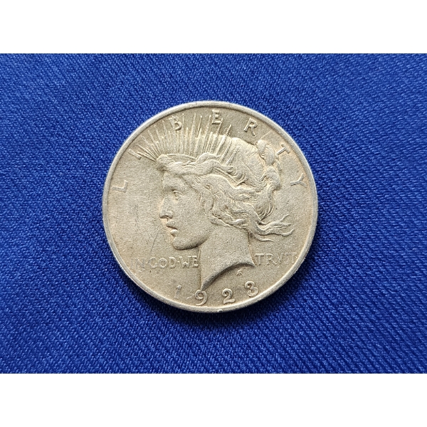 1923 90% Silver Peace Dollar