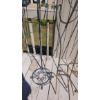 Image 4 : Outdoor Yard In Ground Metal Plant Hangers / Racks - see pics