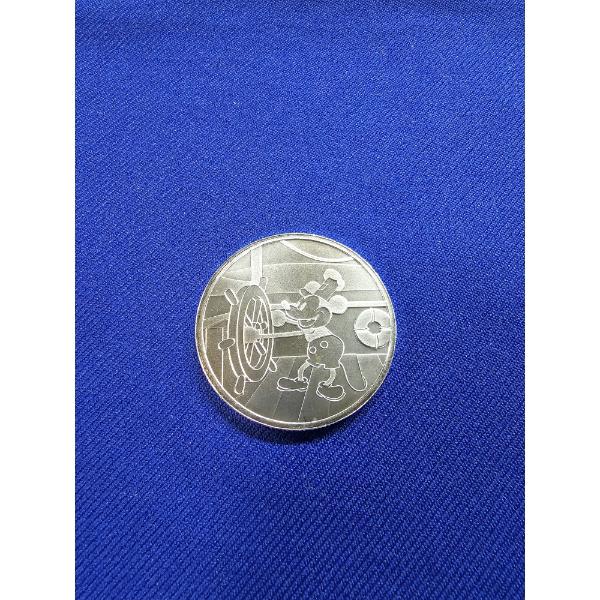 1928 Mickey Mouse Disney "Steamboat Willie" 1 oz .999 Fine Silver Round - Mint Condition