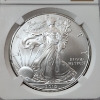 Image 2 : NGC MS69 2010 American Silver Eagle "Top 10 Most Influential" Miles Standish - 1 oz .999 Fine Silver