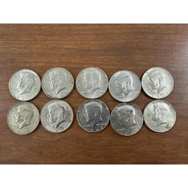 40% Silver Kennedy Half Dollars - 5.00 Face Value