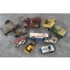 Image 1 : Vintage Toy Collection Including Hubley Metal Tractor, Metal Dump Truck, Metal Trailer And More