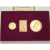 Image 6 : George Washington 250-Year Commemorative 24K Gold-Plated Coins and Stamp Set w/ COA