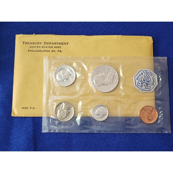 1963 United States Silver Proof Set - $0.85 Face Value in 90% Silver