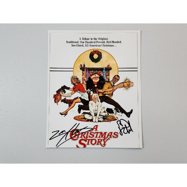 A Christmas Story Movie Poster Signed Photo: 2 Signatures - 8x10in