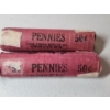 Image 3 : 2 Rolls of 1964-P Uncirculated Lincoln Memorial Pennies FV: $1.00