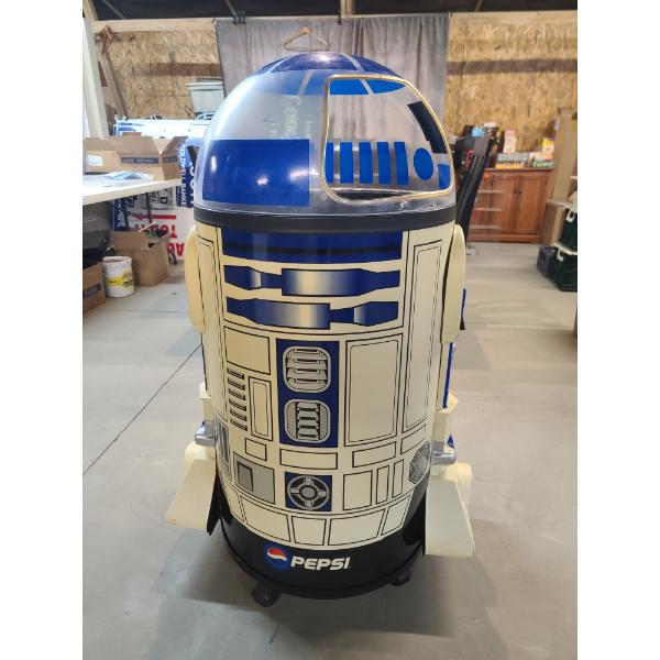 Large Non-Electric Iceman Star Wars R2D2 Pepsi Store Display Cooler - Shipping Is Not Available