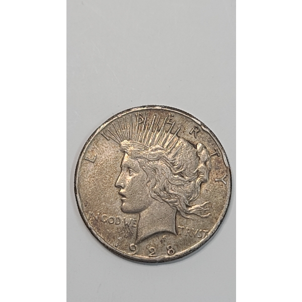 KEY DATE HIGHLY COLLECTIBLE 1928 90% Silver Peace Dollar