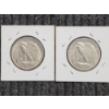 Image 4 : Two 90% Silver United States Walking Liberty Half Dollars ~ $1.00 Face Value