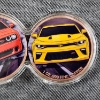 Image 3 : Incredible 2 Coin Display Case Ft. Two Separate 1 Oz Copper Rounds EA FT. Drag Race Car ~2 Oz Copper