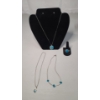 Image 2 : Assorted Necklaces & Ring With Blue Stones  - Size 10 