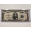Image 1 : 1953 United States Lincoln $5.00 Blue Seal Silver Certificate In A Protective Holder - Excellent Bil