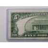 Image 6 : Crisp U.S 1934 A $5 Silver Certificate With Julian And Morgenthau Signatures In Protective Sleeve