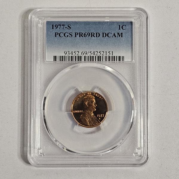 PCGS PR69RD DCAM 1977-S Lincoln Cent