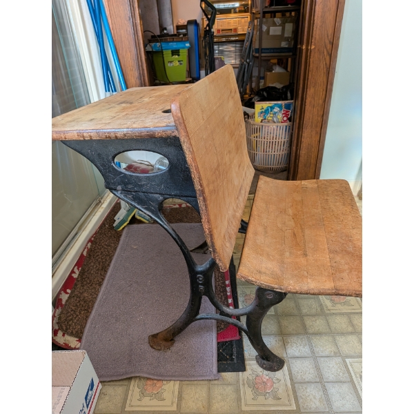 Antique Childs School Desk 28"x32"
