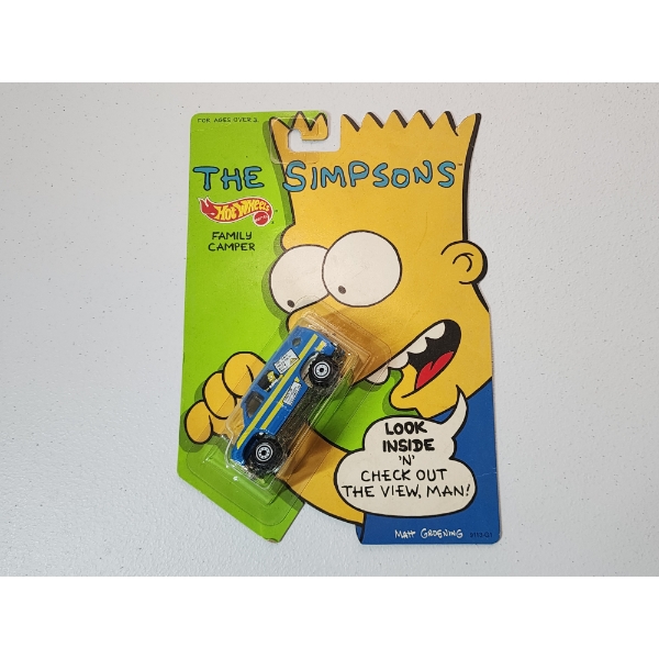 Hot Wheels 1990 The Simpsons Family Camper in Original Sealed Package