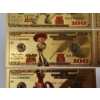 Image 5 : x5 Assorted Toy Story $100 99999999 24K Gold Foil Banknotes Set w/ CoA