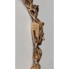 Image 5 : Sterling Silver Gold-Plated 7" Tennis Bracelet & Matching Ring With Heart Shaped Stone- Weight 11.7g