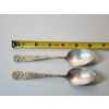 Image 5 : x2 Steiff "Rose" Pattern Sterling Silver Spoons TW: ~63g - See Description